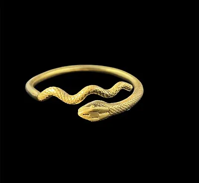 Gold Snake Bracelet MMA Cleopatra Replica Museum Snake Jewelry. • $165