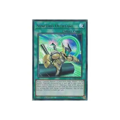 MP22-EN164 Synchro Overtake : Ultra Rare Card : 1st Edition  : YuGiOh TCG • £1.25