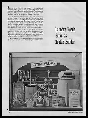 1941 Van Camp Hardware & Iron Indianapolis Laundry Window Display Photo Print Ad • $19.95