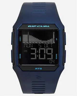 Rip Curl RIFLES DIGITAL TIDE WATCH Mens Surf Watch New - A1119 Bluesteel • $233.99