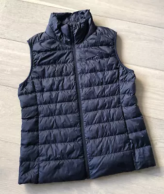 Uniqlo Women Ultra Light Down Vest Size M Navy Full Zip • $48