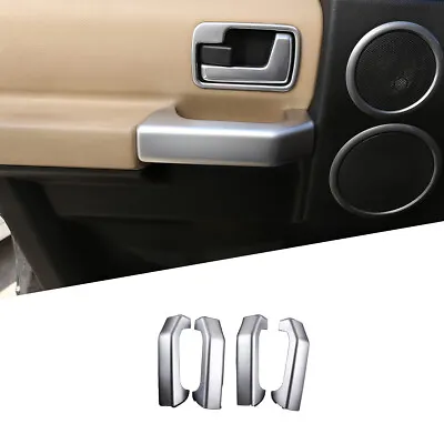 4PCS Chrome Inner Door Handle Cover Trim Cover For Land Rover Discovery 3 04-09 • $48.99