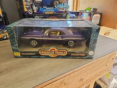 Ertl American Muscle 1970 Challenger R/T Purple Plum Crazy 1:18 Scale In Box • $39.99
