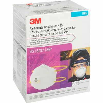 3M 8515 / 07189 N95 Particulate Welding Respirator 10 Masks Per Box EXP 06/2023 • $29.99