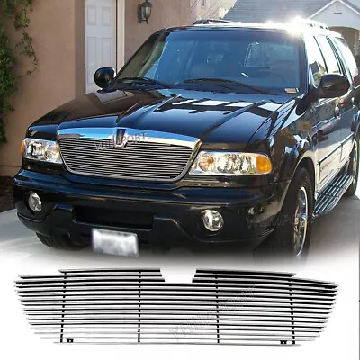 Grille Fits 1998-2002 Lincoln Navigator Main Upper Chrome Front Billet Grill • $79.99