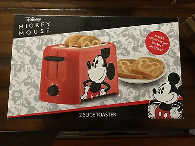 Toaster Disney Mickey Mouse 2-Slice Leaves Mickey Mouse Imprint On Toast • $20.65