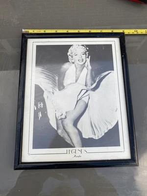 £12 • Buy Vintage Marilyn Monroe Framed Picture 80s