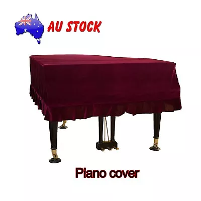 Grand Piano Cover Dust Proof Bordered Piano Stool Cover Full Size • $149