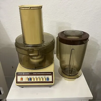 Vintage General Electric Food Processor Blender D3FP2 Multi Speed. Power Tested. • $29.99
