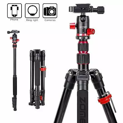 $68.99 • Buy For DSLR Camera ZOMEI M5 Pro Portable Aluminium Tripod Monopod&Ball Head