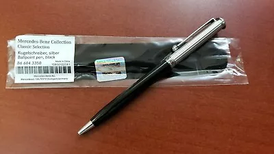 Mercedes-Benz GENUINE Ballpoint Pen Classic B66043350 SILVER & BLACK ENG RACING • $49.97