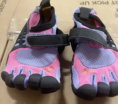 Vibram Five Fingers JR 30 G173 Water Shoes Kids Pink/Purple/Black US 11.5-12.5 • $30
