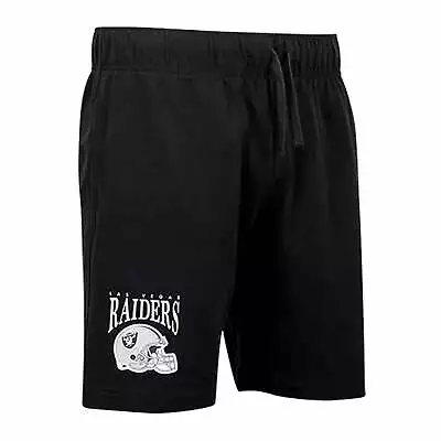 NEW Las Vegas Raiders NFL Helmet Arch Cotton Shorts Black By New Era • $69.99