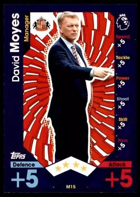 Match Attax 2016-2017 EXTRA David Moyes Sunderland Manager No. M15 • £1