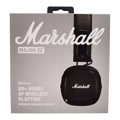 New Mārshall - Major IV Bluetooth Headphone With Wireless Charging Black/Brown • $82.99