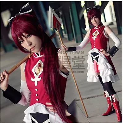 Puella Magi Madoka Magica Sakura Cos Kyoko Uniform Cosplay Actress Costume Dress • $31