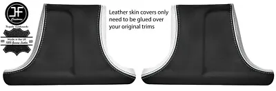 Black & White Leather 2x Lower B Pillar Covers For Mercedes W202 C Class 93-00 • $168.29