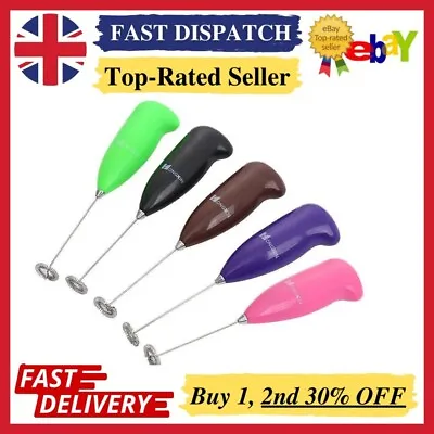 Milk Frother Whisk IKEA Black Coffee Latte Hot Chocolate 100% UK Stock Free P&P • £3.99