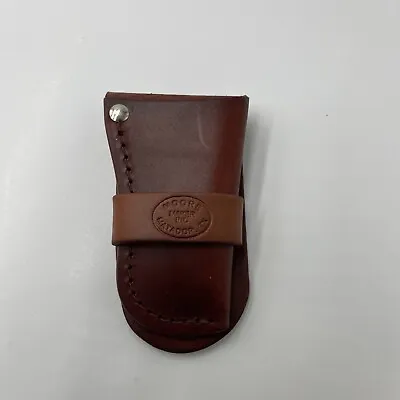 (QTY 2) Moore Maker Inc. Knife Leather  Case SCABBARD FOR 4-1/8  KNIVE • $22.49