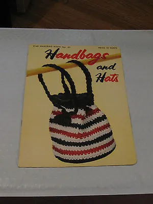 Vintage Star Handbags And Hats Crochet Book 97 • $5.89