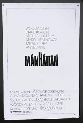 Manhattan Movie Poster Woody Allen Diane Keaton - Hemingway  *Hollywood Posters* • $269