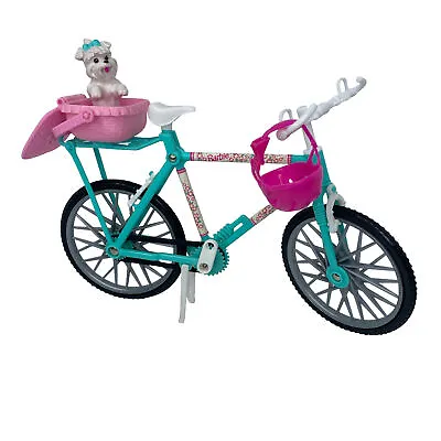 Vintage Barbie COUNTRY RIDE Bike Bicycle W/ Helmet Basket & Dog (#67560) 1990s • $13.99