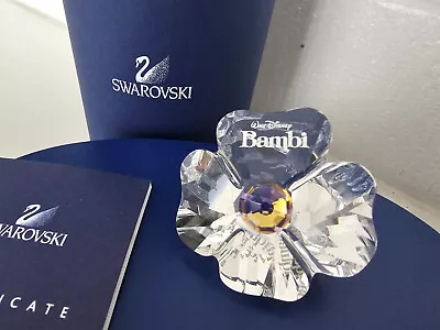 Swarovski Disney 'bambi' Title Plaque Free Uk Post Only With Buy It Now • £55