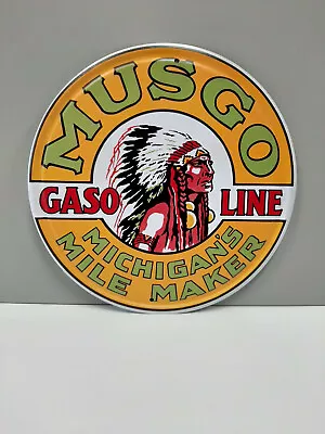 12 Inch Musgo Gasoline Sign • $21.73