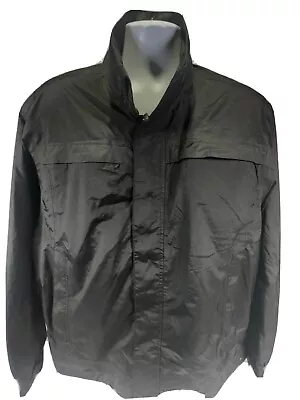 5.11 TACTICAL SERIES Windbreaker Mens L Light Full Zip Mesh Black  Snap Nylon • $23.74