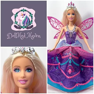 DollMod Maven🦄 Barbie 2012 MARIPOSA Catania Movie Transforming Dress Fairy Doll • $17.99