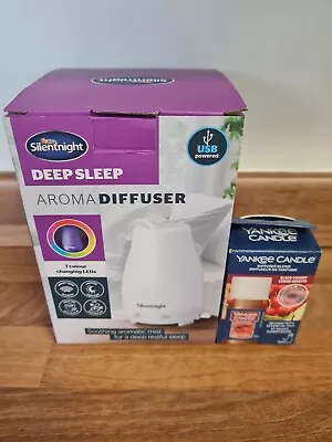 Silentnight Deep Sleep Aroma Diffuser & Yankee Candle Black Cherry Diffuser Oil • £20