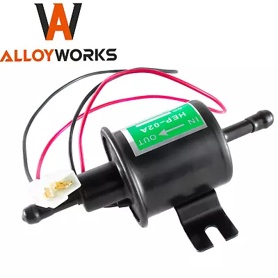$13.99 • Buy Universal Electric Fuel Pump,4-7 PSI 12V Low Pressure Gas Diesel Inline  HEP-02A