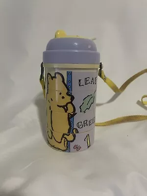 Disney Classic Winnie The Pooh Child’s Plastic Puzzle Slide Picture Mug Cup EUC • $16.11