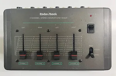 Radio Shack 4-channel Stereo Microphone Mixer - Works Great!! • $14.99