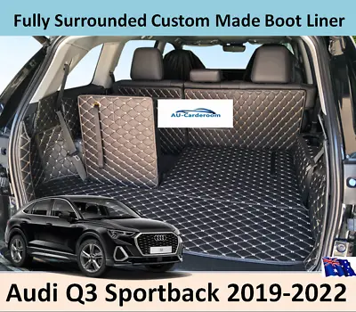 Fits Audi Q3 Sportback 2019-2022 Custom Made Trunk Boot Mats Liner Cargo Cover  • $138