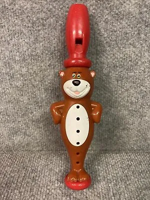 Vintage C. 1970s Figural Yogi Bear Style Hard Plastic Toy Flute • $7.67