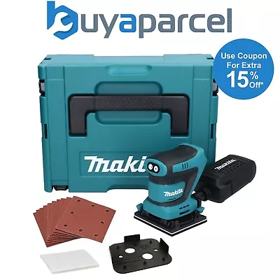 Makita DBO481ZJ 18v 114mm Detail 1/4 Sheet Finishing Delta Sander + 16 Sheets • £109.99