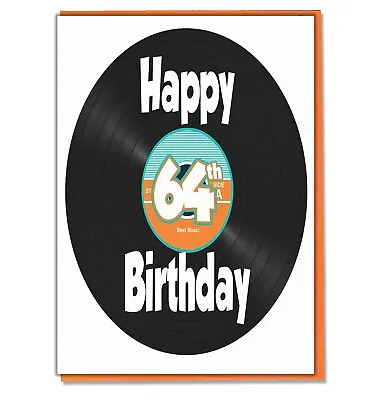 LP Vinyl Birthday Card Son Daughter Mum Dad Grandad Nan Husband Wife ANY AGE • £3.75