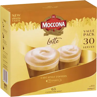 Moccona Latte Coffee Sachets 30 Pack • $14.80