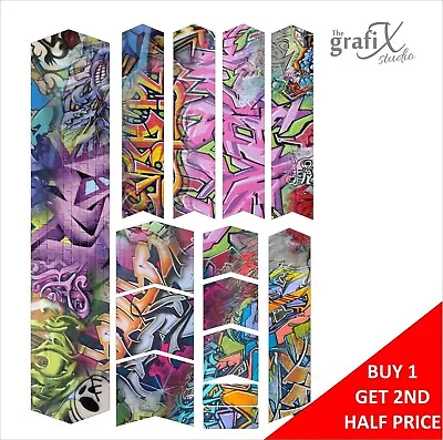 Graffiti Bicycle Frame Protective Decal Sticker Cover For Mountain Bike Bk18 • $11.35