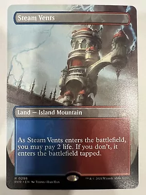 MTG Steam Vents (Borderless) Ravnica Remastered) NM #3 • $4.25