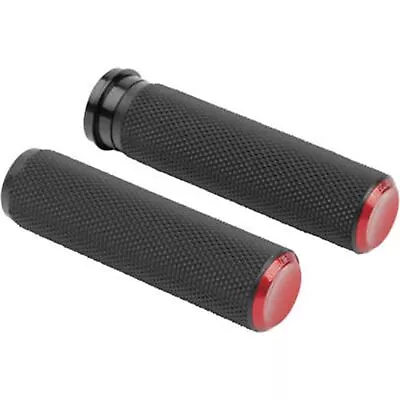 Arlen Ness Red Knurled Grips For Throttle By Wire 07-346 • $70.72