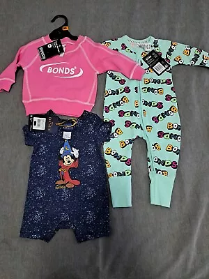 Baby Bonds And Disney Clothing Size 00 New • $45