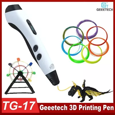 Geeetech TG-17 3D Printing Pen Kit Fit 1.75mm ABS PLA Filament W/ Multicolor PLA • $36.89