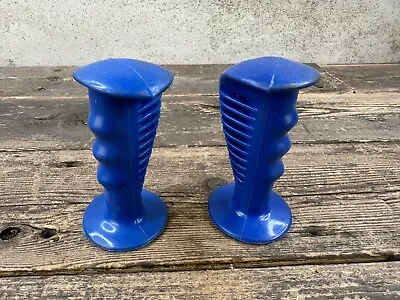 Blue Oakley 3 Style Grips Handlegrips Bmx Old School Vintage  • $89