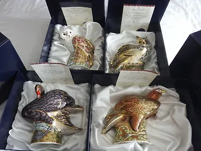 £3999.99 • Buy Royal Crown Derby Prestige Bird Collection Paperweights Full Set Matching Number