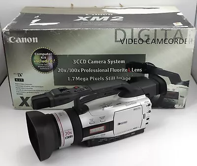 Faulty Canon Dm-xm2 3ccd Camcorder Mini Dv Digital Tape Semi Pro Video Camera • £74.99