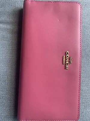 £75 • Buy Coach Women's Smooth Leather Skinny Wallet/Purse Colour Pink