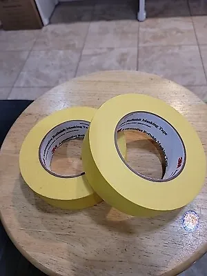 3M 06654  Yellow Automotive Masking Tape 1-1/2  X 60yds. 2 ROLLS. NEW • $20