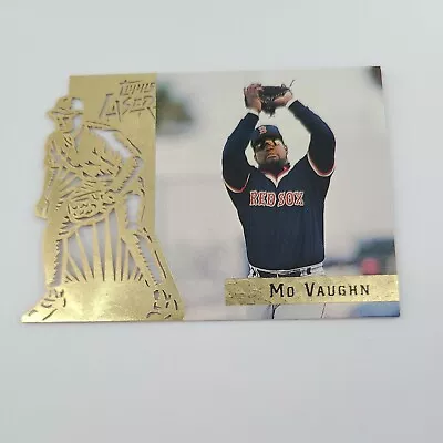 1996 Topps Mo Vaughn #94 Lazer Boston Red Sox Baseball Card • $2